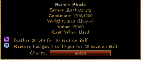 Saints Shield in Morrowind